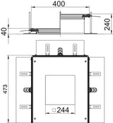 BETTERMANN Unterflurkanal offen ST 1zug OKA-G A 40240 9 400x460mm 40-240mm