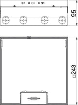 BETTERMANN Geräteeinsatz VA quadrat 3f UDHOME9 2V UT45V edst