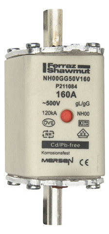 MERSEN NH-Sicherungseinsatz 160A NH00 gG NH00GG50V160 500VAC Kombik