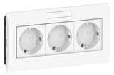 GGK Steckdose 3f ws mt GEB-K m.BS USB KSE/AR-3-H BSF horiz