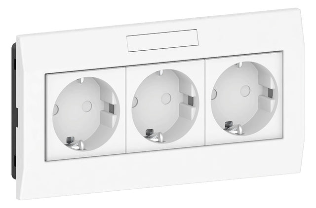 GGK Steckdose 3f ws mt GEB-K m.BS USB KSE/AR-3-H BSF horiz