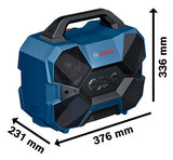 BOSCH-EW Lautsprecher bl/sw Aktiv BT Professional GPB 18V-6 C 376x336x231mm