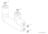 Bosch Hybrid-Komponente HF-HY-LR25 Anschlussset links/rechts zu BHS | 8732933069