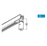 ZUMTOBEL Pendeladapter ws 3x0,75qmm 83mm 3CU ADAPT ANSCHL-GEH WH