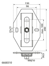Walraven Gleit - Expansionsschieber BUP einzeln für axiale Verschiebung M8/M10 | 6668310