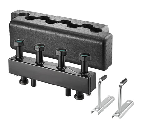 OVENTROP Verteilerbalken für Regumat DN 25 mit Wärmedämmung, für zwei Heizkreise, Stahl, 1351580