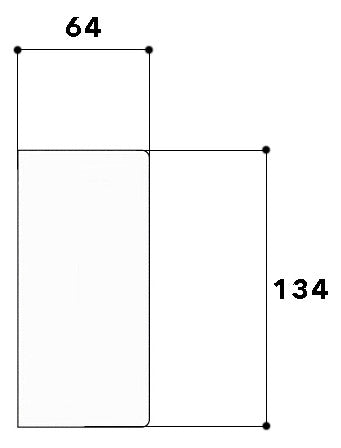 GGK Endstück GEB-K 130x60mm Kst li/re sw BR 60x130/80-ES/3 RAL905 unbeh