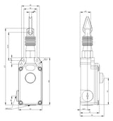 SIEMENS Seilzugschalter 25m 1S 1Ö IP65 3SE7150-1BD00