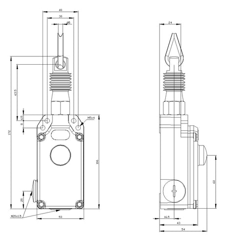 SIEMENS Seilzugschalter 25m 1S 1Ö IP65 3SE7150-1BD00