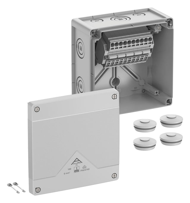 SPELSBERG Abzweigkasten 152x152mm Kst gr Abox Pro SL-6² IP66/IP67/IP69 IK09 hfr