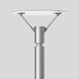 BEGA LED-Aufsatzleuchte 39,7W 76mm 4000K 77208K4 3212lm si Konv Alu Gl_opal IP65