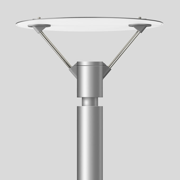 BEGA LED-Aufsatzleuchte 46,7W 76mm 4000K 77210K4 3768lm si Konv Alu Gl_tr IP65
