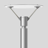 BEGA LED-Aufsatzleuchte 46,7W 76mm 4000K 77210K4 3768lm si Konv Alu Gl_tr IP65