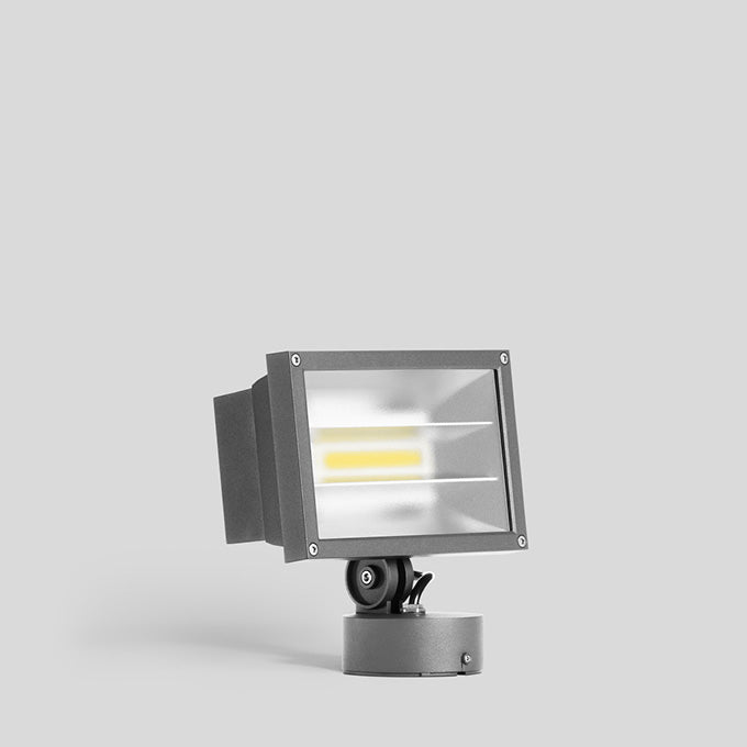 BEGA LED-Anbaustrahler 30,4W Konv DALI 77537AK3 1LED si 3000K ws 3404lm si mt