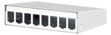 METZ CONNECT Modulträger Wandmont 8Ports 130861-0802-E Schirm RAL9010