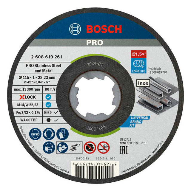BOSCH-EW Trennscheibe 115x1mm f.Metall 2608619266