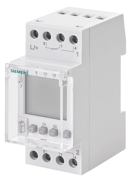 SIEMENS Schaltuhr digi 24VUC 2kan 2TE 7LF4522-2 REG 24h Prog Wochenprogramm