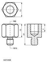 WALRAVEN Reduzierstück ev AG M10 / IG M8