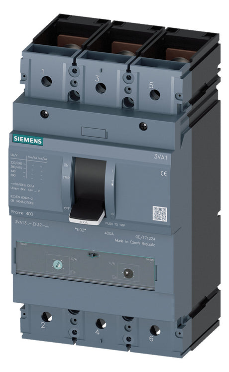 SIEMENS Leistungsschalter 320A 3p IP40 3VA1332-5EF32-0AA0 224-320A/In Einb