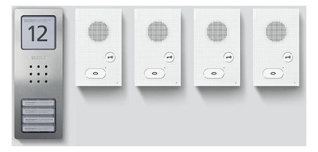 SIEDLE Türsprech-Set Bus 4xTeiln AP/AP SET CAB 850-4 E/W edst sigws 1LS