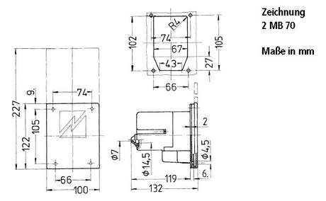 MENNEKES CEE-Einbaugerätestecker 3p 16A 8008 230V/bl 6h IP44 Schraubkl ger Kst