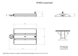 PHILIPS-LICHT LED-Hallenleuchte 144W sym Gentlespace BY581X 250S/840 SIA WB GC SI