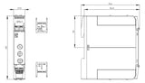 SIEMENS Zeitrelais 12-240V/AC 0.05s-100h 3RP2505-2AW30 ansprVerz rückfVerz