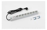 BACHMANN Steckdosenleiste 19 1HE 230V 333.404 Überspannungskategorie: 3 LED