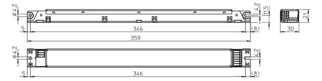 HOUBEN LED-Trafo 19,5-70W 350-1400mA 56V ComfortLine 186787 IP20 gekapselt dyn
