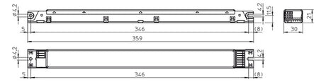 HOUBEN LED-Trafo 19,5-70W 350-1400mA 56V ComfortLine 186787 IP20 gekapselt dyn