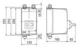MAICO Motorschutzschalter 3p 6,3A/Iu MVS 6 400V m.Geh IP65 thermomagnetisch