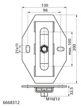 Walraven Gleit - Expansionsschieber BUP einzeln für axiale Verschiebung M10/M12 | 6668312