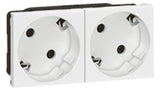 LEGRAND Steckdose 2f ws glz UP m.BS IP2X Mosaic Legrand 077252