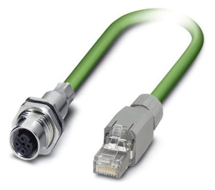 PHOENIX Patchkabel Cat5E SF/UTP IP67 gn VS-M12FSBPS-IP20-93B/0,5 0,5m M12 RJ45