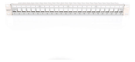 ASSMANN ELEKTRO Modular Patch Panel 24f geschirmt 24-Port, Besch. DN-91410-LF