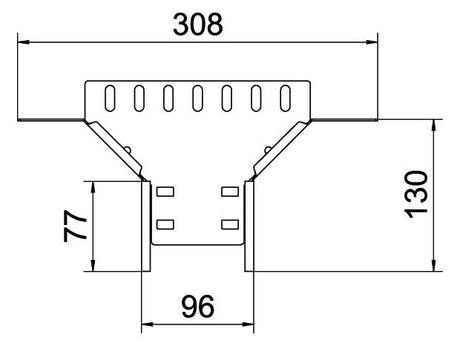 BETTERMANN Anbau-Abzweigstück ST vz RAA 610 FS 60x100mm int.Verb