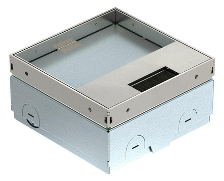BETTERMANN Steckdose 2f edst metallic UDHOME-ONE BN15 Einb Klappd IP40