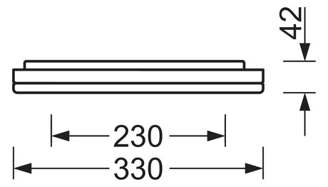 REGIOLUX LED-Deckenanbauleuchte 44W alu visula -VSAIMP/1200 4900 840 ET 4000K