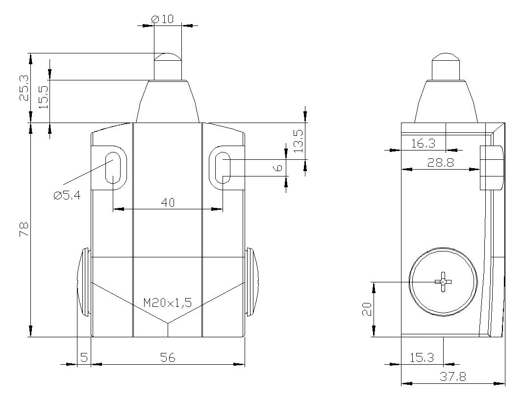 SIEMENS Einzelpositionsschalter 1S 2Ö 3SE5122-0LC02 Metall Kuppenstößel