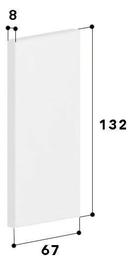 GGK Endstück GEB-K 130x65mm Kst li/re MBR 65x130/45-ES/3 rws RAL9010 unbeh