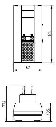 GROTHE Funk-Gong 230V/AC 82dB elektr Kst MISTRAL 400M E IP20 0,03-0,3A