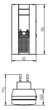 GROTHE Funk-Gong 230V/AC 82dB elektr Kst MISTRAL 400M E IP20 0,03-0,3A