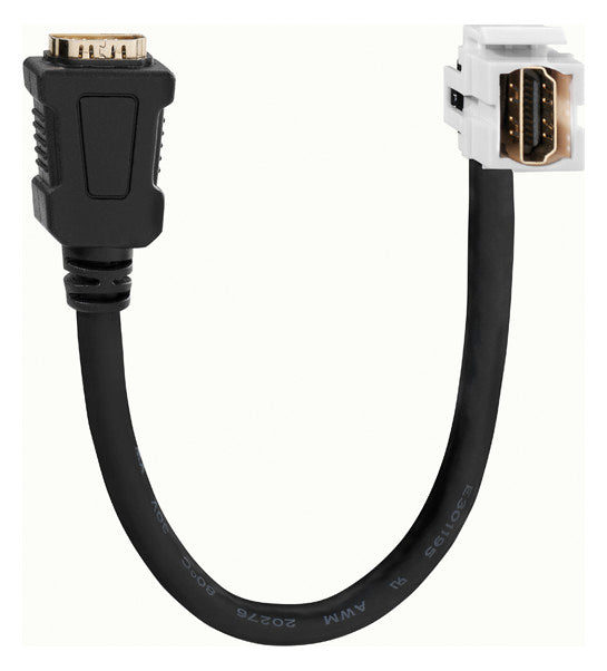 RUTENBECK Einsatz HDMI 1f rws Schraubbef KMK-HDMI KP rw ohne Beschriftungsfeld