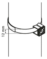 WALRAVEN Klettband IKS-2000 schwarz b=12mm Rolle 25m für Schilderhalter