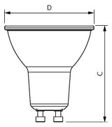 PHILIPS-LM LED-Reflektorlampe GU10 4,7W MC LEDspot IA 4.7-50W GU10 927 36D 2700K