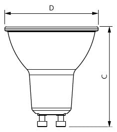 PHILIPS-LM LED-Reflektorlampe GU10 4,7W MC LEDspot IA 4.7-50W GU10 927 36D 2700K