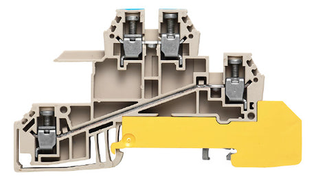 WEIDMÜLLER Installationsklemme 24A 3pot WDL 2.5/S/N/L/PE 0,5-4qmm bg Schraub