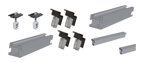 Sonnenkraft SK-AluFix 0 für 3x PV black | 4180