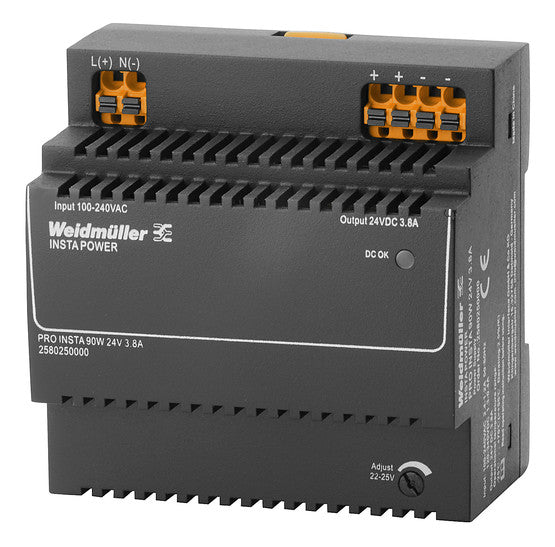 WEIDMÜLLER Gleichstromversorgung REG 90W PRO INSTA 90W 24V 3.8A 22-28V 85-264VAC