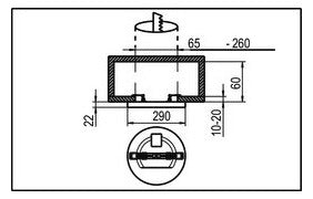 RIDI LED-Einbaustrahler 23W Konv 1LED ws SARA290 NDWS830840OS285 3000-4000K ws